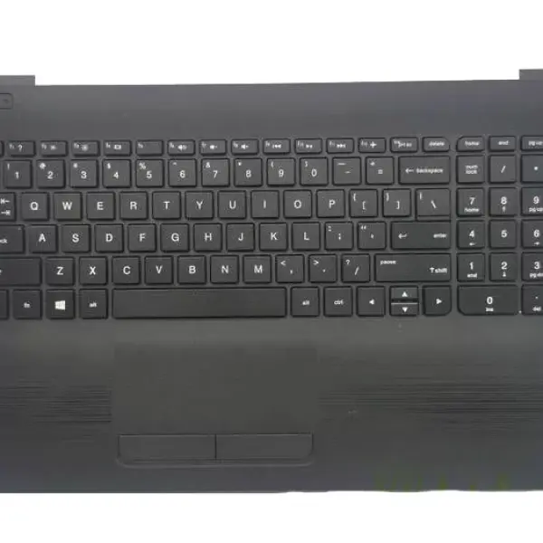 New Body HP 15-AY 15-AC 15-AF TouchPad Palmrest with Keyboard Black