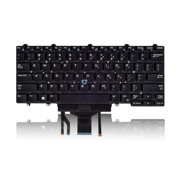 Dell Latitude 14 5000 (E5450) (E5470) 14 7000 (E7450) (E7470) Series PN: 0D19TR for Replacement Backlit Keyboard with Point Stick
