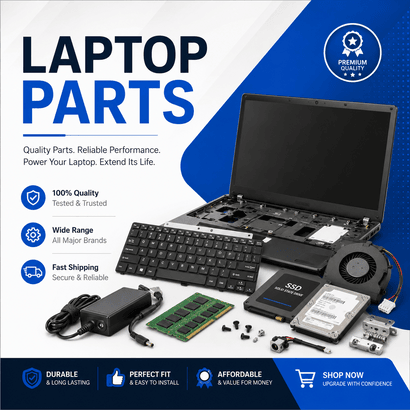 Laptop Parts Delivered Across India – Order on Website / WhatsApp