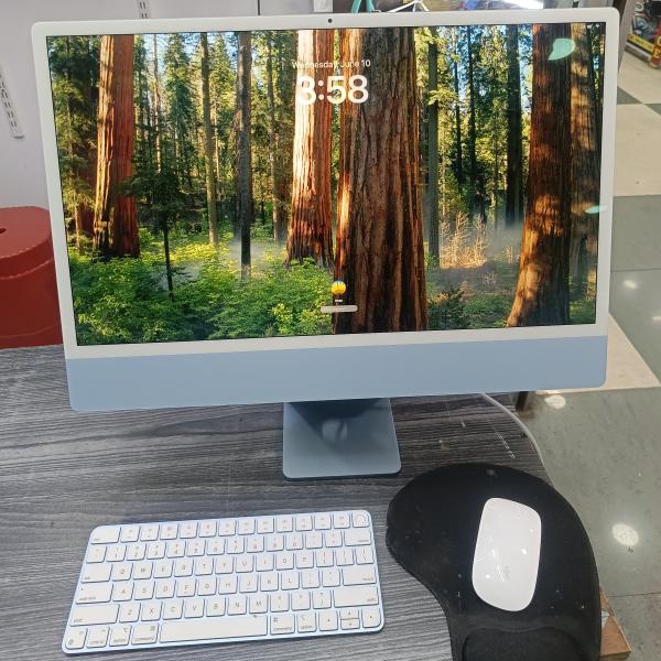 iMac apple m1 ram 8gb ssd 512gb 2021 model 24inch screen
