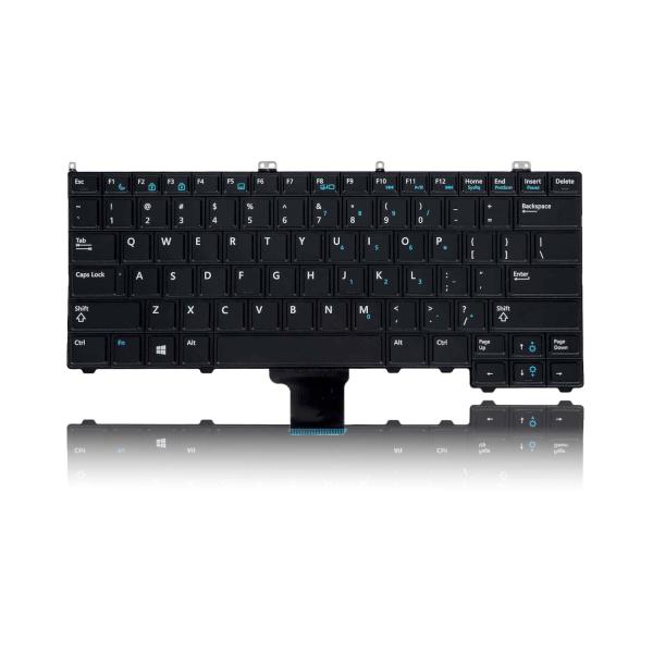 Laptop Keyboard for DELL Latitude E7440 E7420 E7240 US (Without TRACKBALL & Without Backlit)